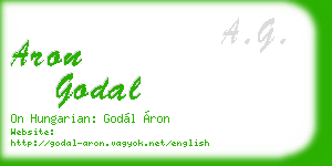 aron godal business card